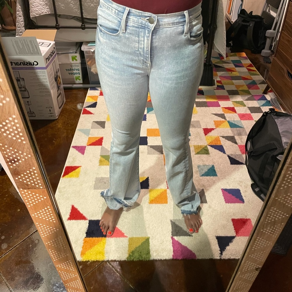 FRAME le petit high flare denim